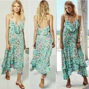 Spell Sayulita Frill Strappy Maxi